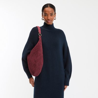 Bolso tipo tote para llevar al hombro de piel tejida LA REDOUTE COLLECTIONS