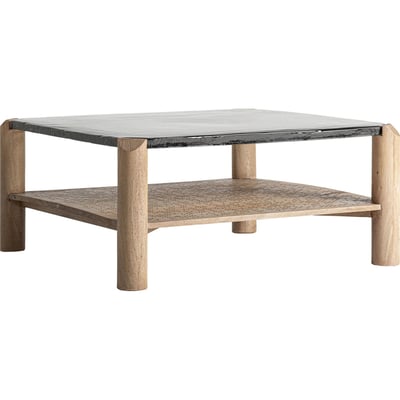 Table basse bois et verre S.JACQUARD RECOLLECTION
