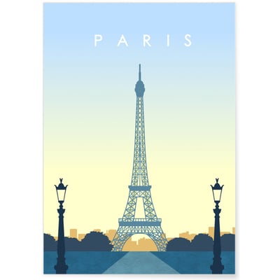 Affiche ville Paris 3 L'AFFICHERIE