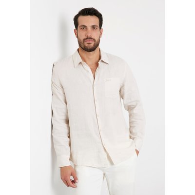 Chemise creme homme on sale