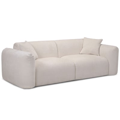 Canapé droit fixe 3 places en tissu chenille, SIENA BOBOCHIC