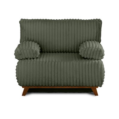 Fauteuil convertible en velours côtelé - CRISTAL LISA DESIGN