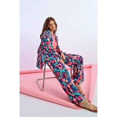 Pantalon à pinces imprimé LILI SIDONIO