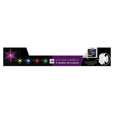Sujet lumineux flocon ventouse FEERIC LIGHTS & CHRISTMAS