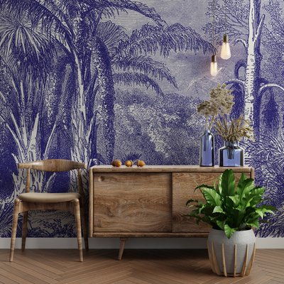Papier peint panoramique PHOENIX BLUE LE PAPIERS DE NINON