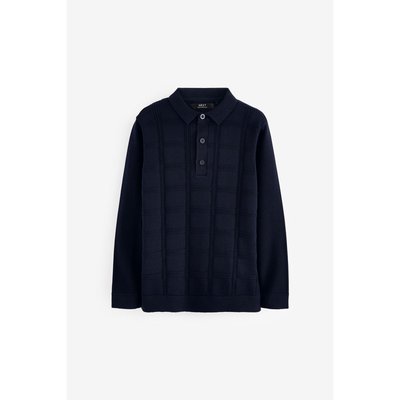 Polo en maille avec col boutonné NEXT