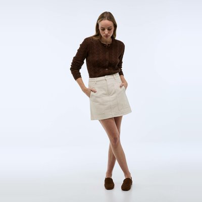 Jupe mini en denim MONOPRIX