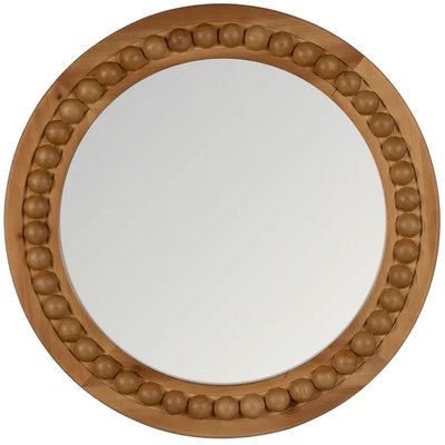 Miroir rond en bois 50.5x3x50.5cm WADIGA