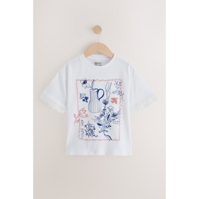 T-shirt graphique à fleurs NEXT