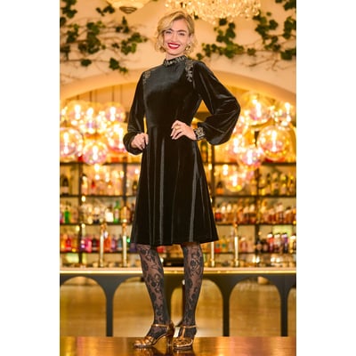 Robe Brodée en Velours Boutique JOE BROWNS
