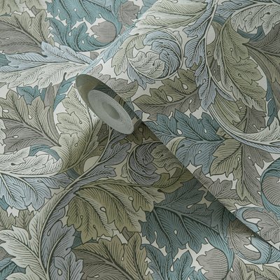 Acanthus Slate/Dove Wallpaper WILLIAM MORRIS BY CLARKE & CLARKE