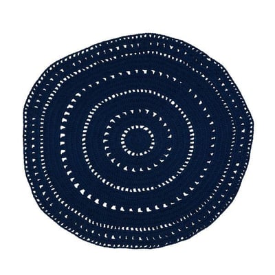 Tapis navy Ø 120 cm ZAGO