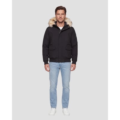 Blouson à capuche avec imitation fourrure amovible SCHOTT