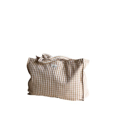 Sac Week-End en coton imprimé, VICHY GABRIELLE PARIS