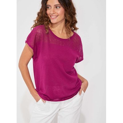 Top coton ajouré maille MANTRAS LA FIANCÉE
