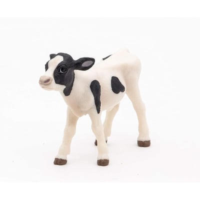 Figurine Veau noir et blanc PAPO