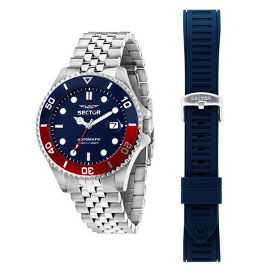 Montre analogique en acier, silicone 230 SECTOR NO LIMITS