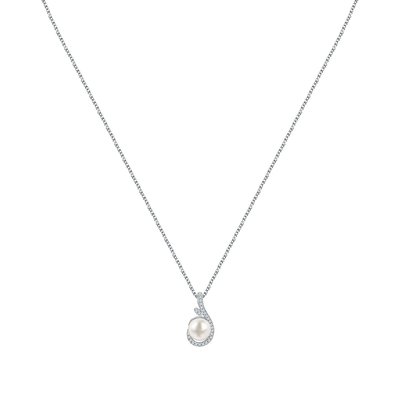 Collier en argent 925 et perle PERLE DE NUIT