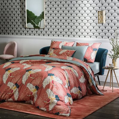 Grues 100% Cotton Percale 180 Thread Count Duvet Cover LA REDOUTE INTERIEURS