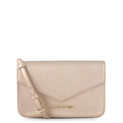 Pochette à bandoulière en cuir SAFFIANO SIGNATURE LANCASTER