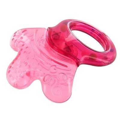 Hochet de dentition rose translucide DBB REMOND