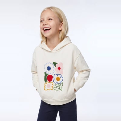 Sweat à capuche brodé MONOPRIX