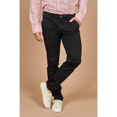 Pantalon chino stretch uni toile fine MCS