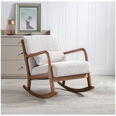 Ezra Chunky Chenille Rocking Chair SO'HOME