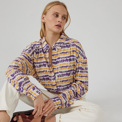 Camisa estampada tie-dye, mangas compridas LA REDOUTE COLLECTIONS