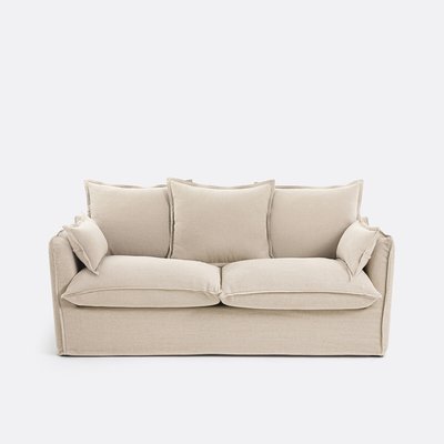 Slaapbank Odna, dik linnen, dikte 14 cm LA REDOUTE INTERIEURS
