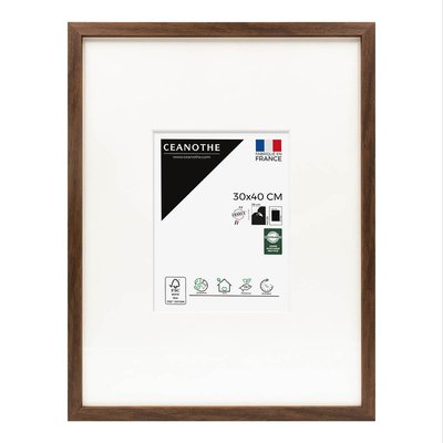 Cadre Photo Avec Passe-partout 30x40 Cm Résine Recyclée WILD CEANOTHE