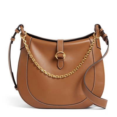 Sac bandoulière grand en cuir lisse PIA LE TANNEUR