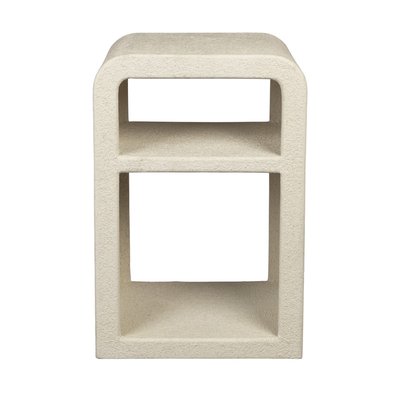 Table de chevet 2 niches finition marbre recyclé - Veda DUTCHBONE