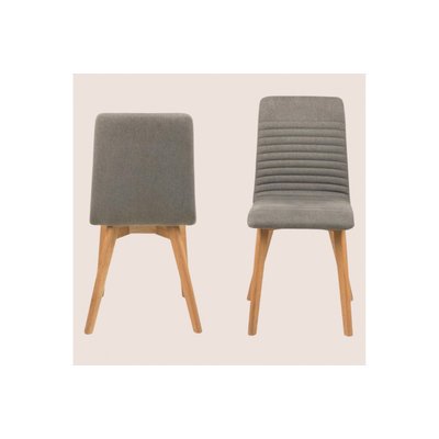 Chaises tissu et bois chêne (lot de 2) - ROSA HELLIN, DEPUIS 1862
