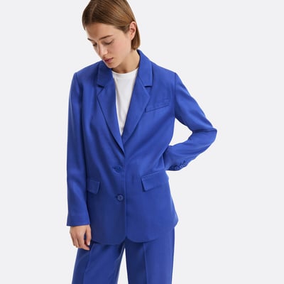 Blazer lungo TENCEL™ dal taglio dritto LA REDOUTE COLLECTIONS
