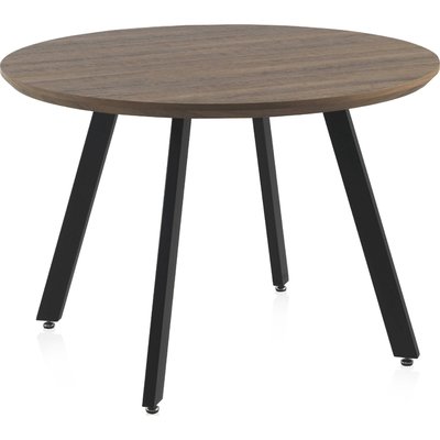 Table ronde effet bois naturel avec pieds métal  élégants RECOLLECTION