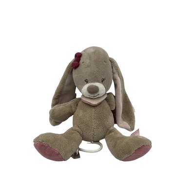 Peluche musicale Nina le lapin 24cm - Bon état NATTOU