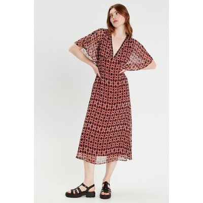 Robe longue empire dos ouvert CACHE CACHE