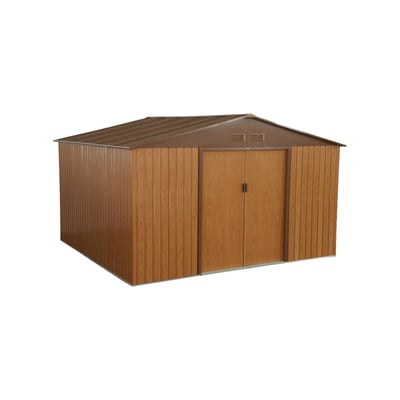 Abri de jardin métal 10,85m² avec kit d'ancrage BOULONNAIS SWEEEK