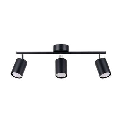 Plafonnier Acier Noir GU10 3 Lemmi EDEN