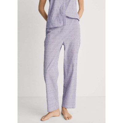 Pantalon coton rayé tissé seersucker MANGO