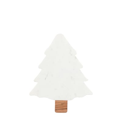 Marble Christmas Tree Serving Platter SO'HOME