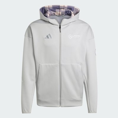 Veste à capuche Mercedes - AMG Petronas Formula One Team Silver Arrows Full-Zip adidas Performance