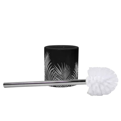 Brosse de toilette Orbella noir et argent EDEN