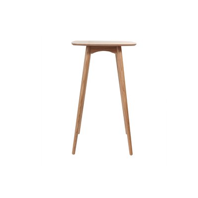 Table haute carrée frêne scandinave L60 cm BALTIK MILIBOO