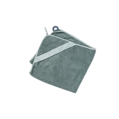 Cape de bain XL avec anneau de dentition Dry'n Play White BABYMOOV