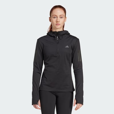 Sweat-Shirt À Capuche Demi-Zip Hiver Own The Run adidas Performance