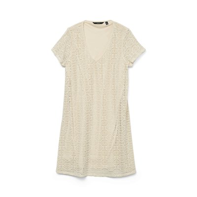 Платье короткое с вышивкой VERO MODA