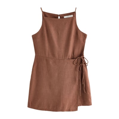 Combi-short portefeuille en lin majoritaire NEXT