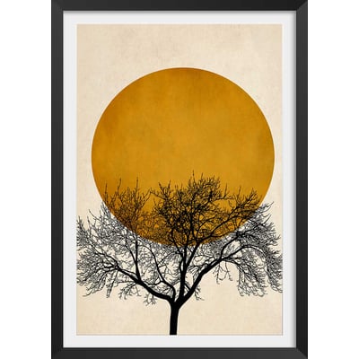 Affiche dessin arbre et sérénité HEXOA